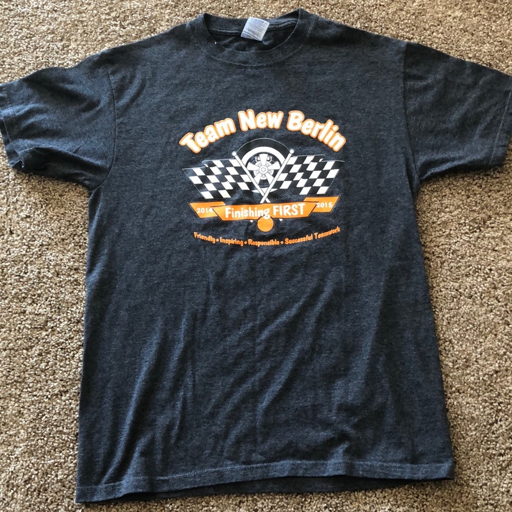 T-shirt size M  “Team New Berlin” , 100% cotton.